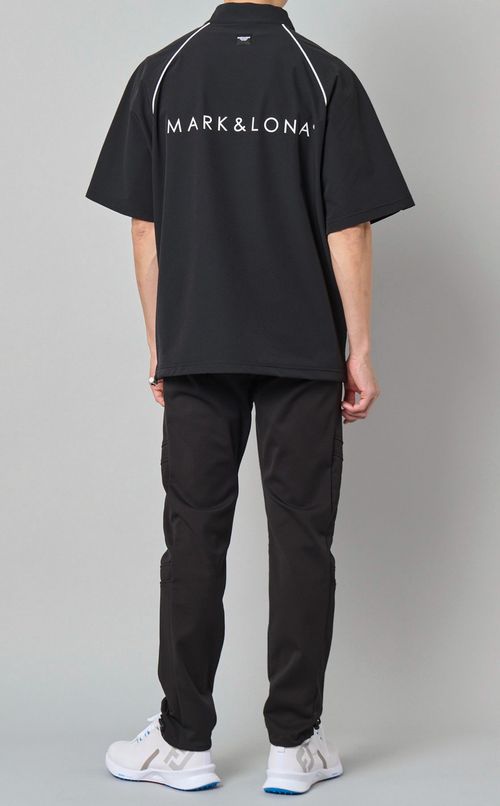 【手洗い可】パターンモックネックTシャツ