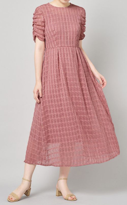 ドットドビーエプロンドレス