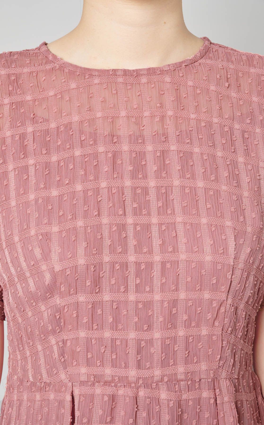 kaene｜ドットドビーエプロンドレス