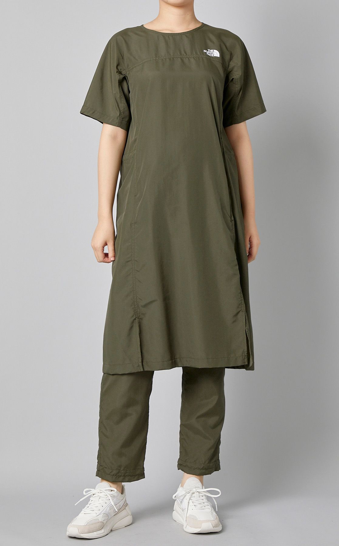 Sノースフェイスブラウン茶色裏ボア付グースダウンジャケット THE