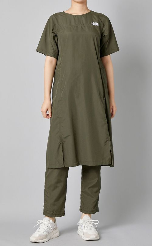 ゴムシャーリングストレートパンツ