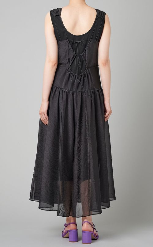 バックリボンシアーワンピース