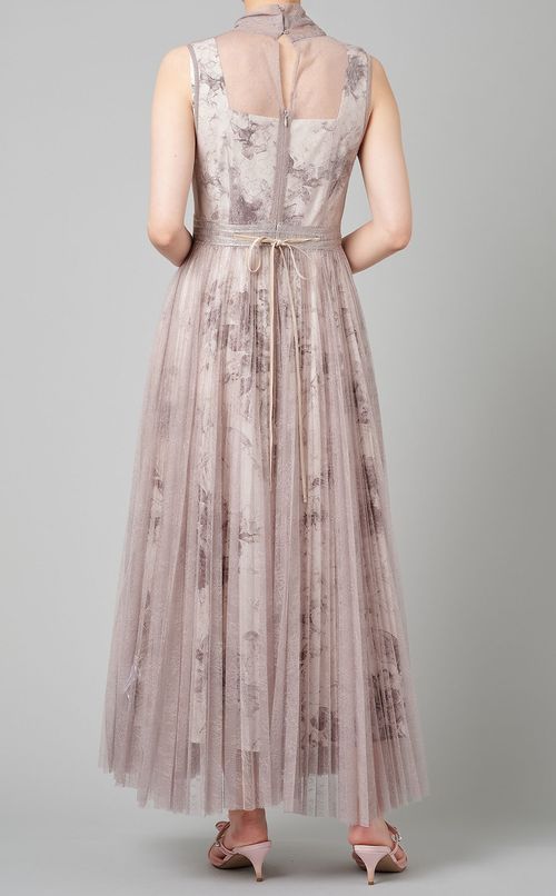 フラワーレイヤードドレス