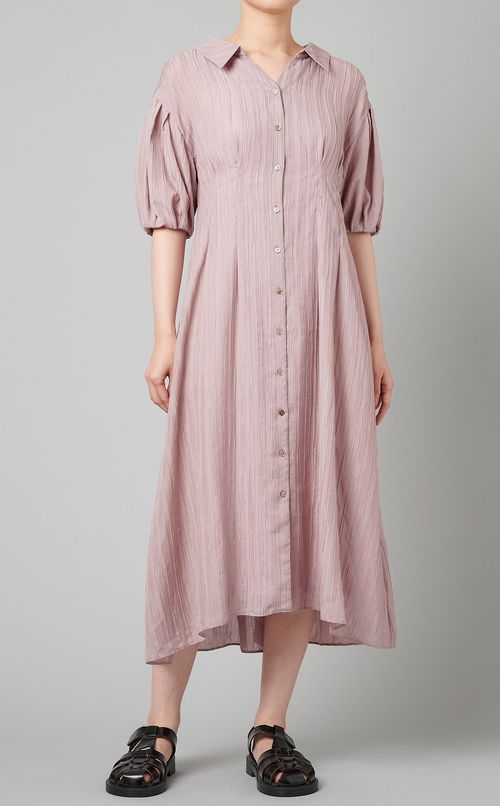 フレアシャツワンピース