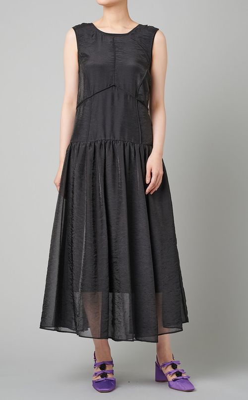 バックリボンシアーワンピース