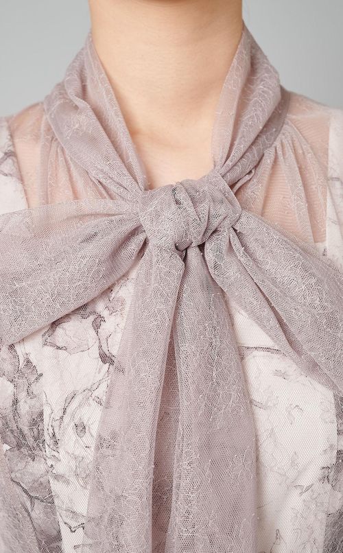 フラワーレイヤードドレス