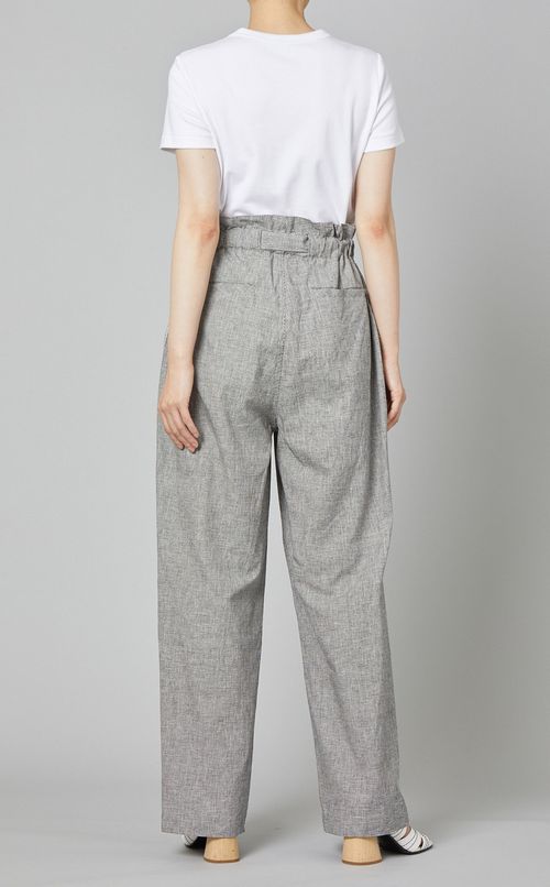 チェックワイドパンツ