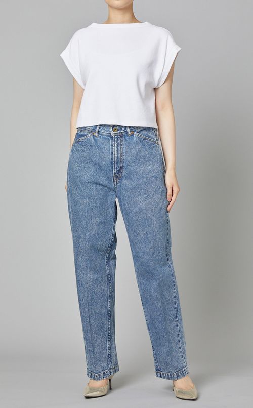 ケミカルフェードストレートデニム