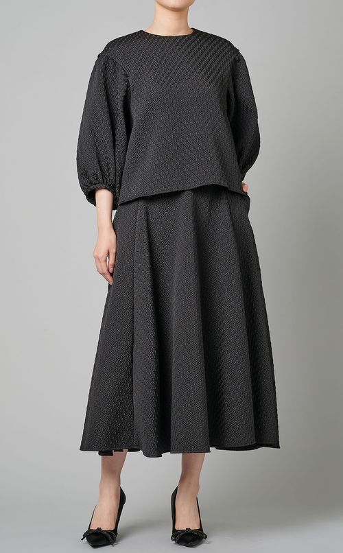 ジャガードフレアスカート