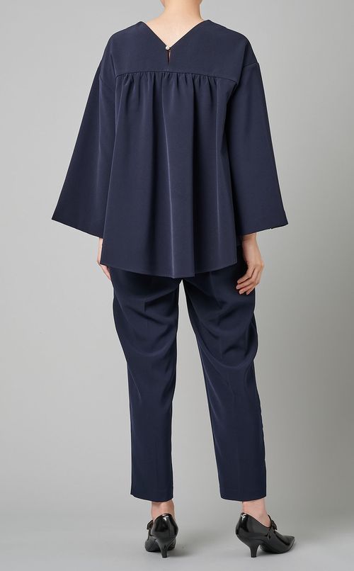 パール付フレアセットアップパンツ