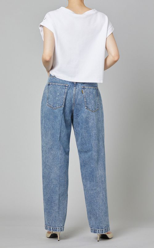 ケミカルフェードストレートデニム