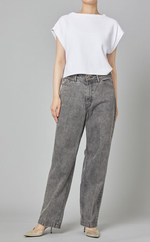 ケミカルフェードストレートデニム