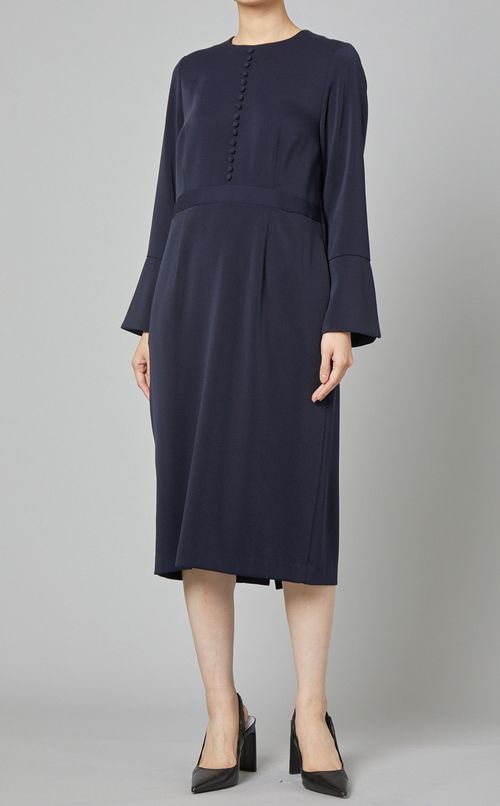 フロントクルミボタンワンピース