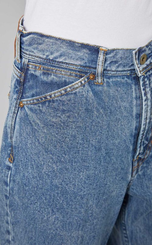 ケミカルフェードストレートデニム