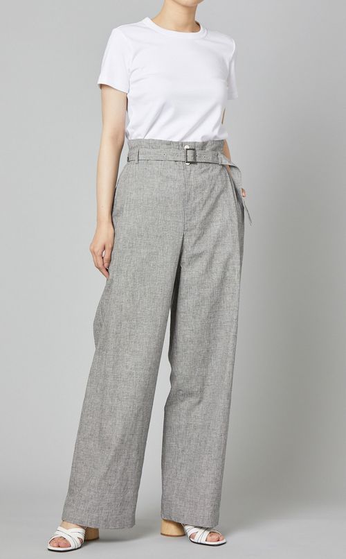 チェックワイドパンツ