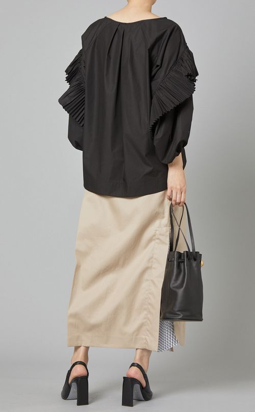 レザーバケットバッグ