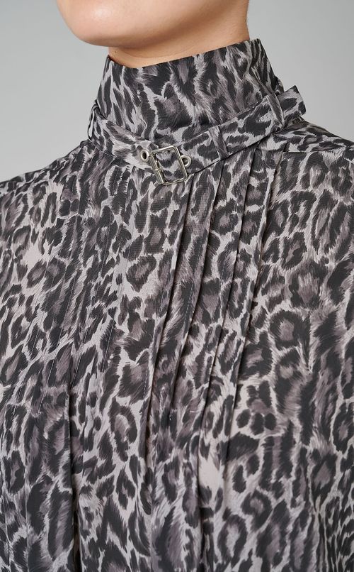 レオパードプリントワンピース