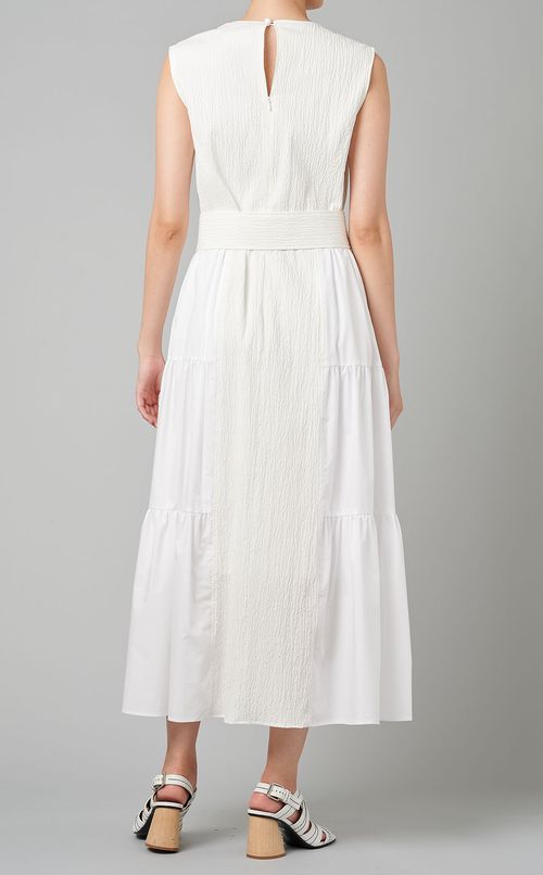 ノースリーブギャザーワンピース