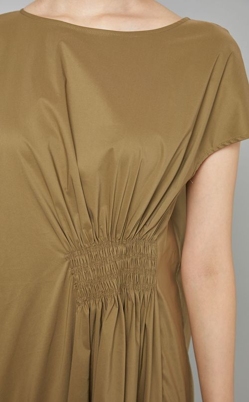 アシンメトリーギャザーワンピース