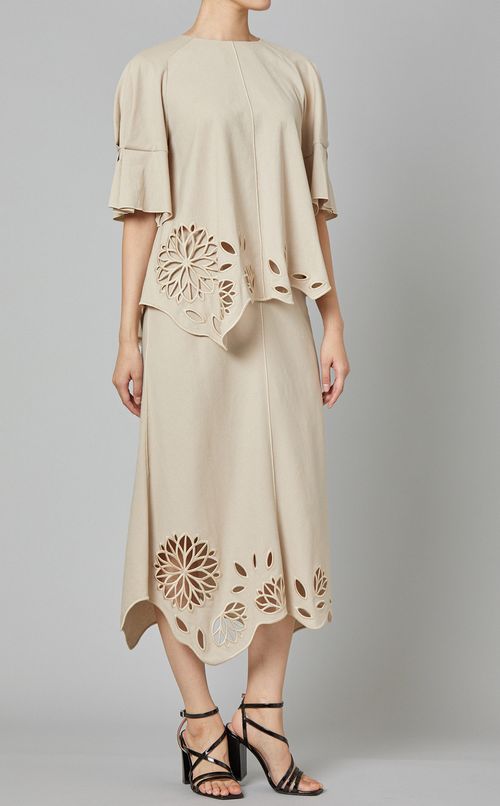 パネルカットワークスカート