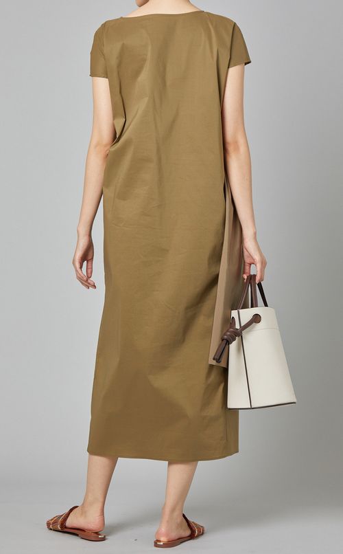 アシンメトリーギャザーワンピース