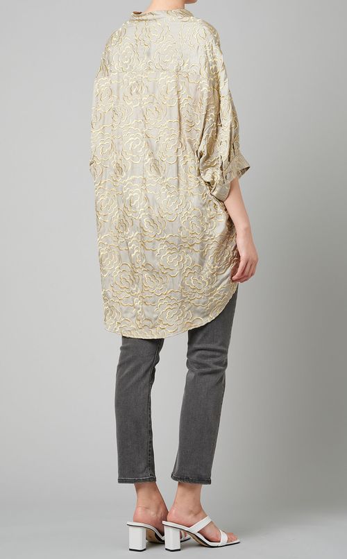 エンブロイダリーコットンブラウス