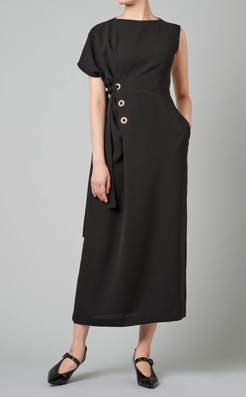 アシンメトリースリーブワンピース