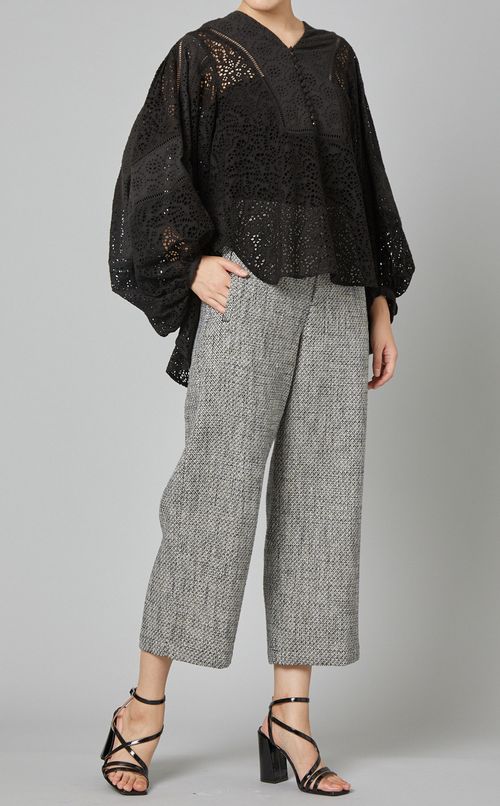 ツイードクロップドパンツ