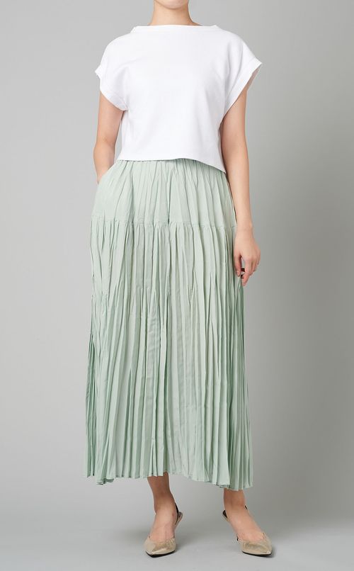 ティアードプリーツスカート