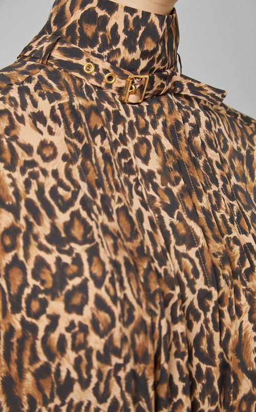 レオパードプリントワンピース