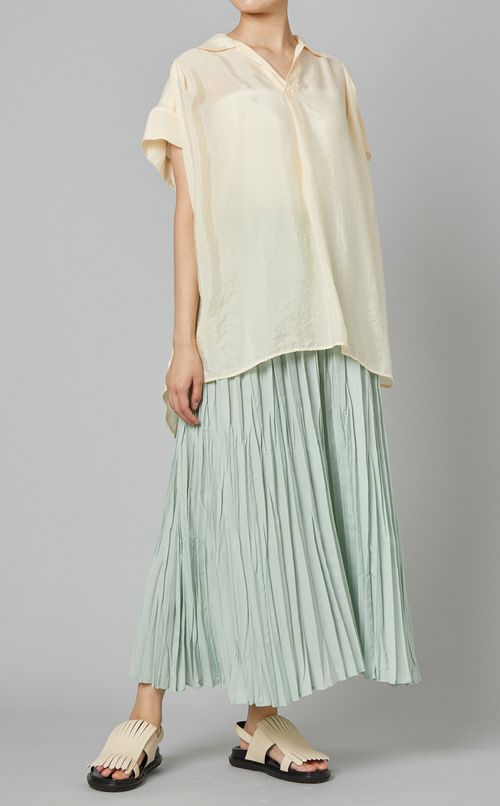 オーガンジースキッパーシャツ