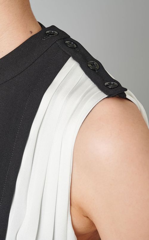 プリーツコンビネーションワンピース