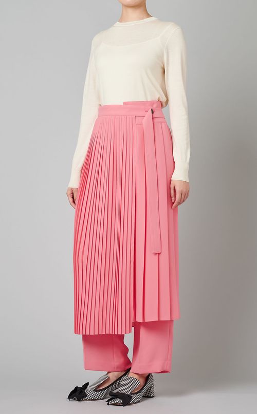 プリーツレイヤードボトム