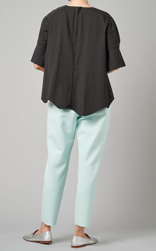 センタープレステーパードパンツ