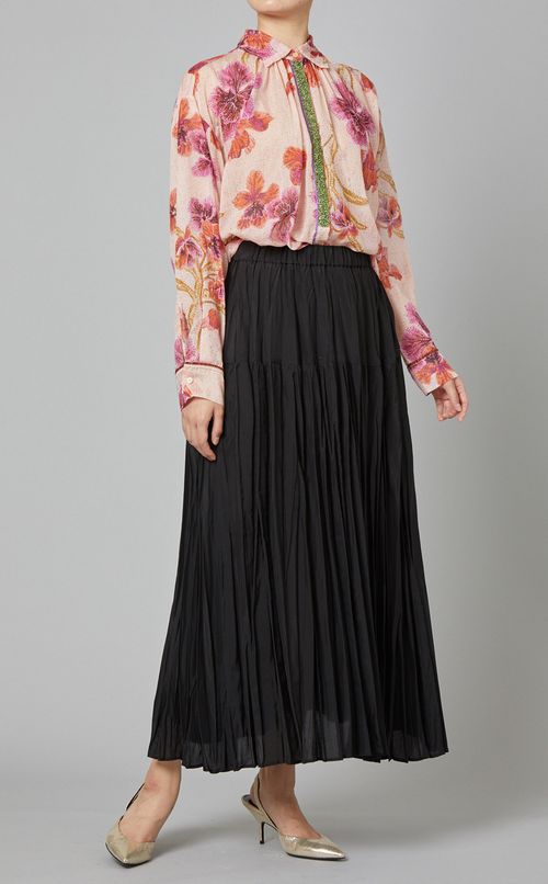 ティアードプリーツスカート