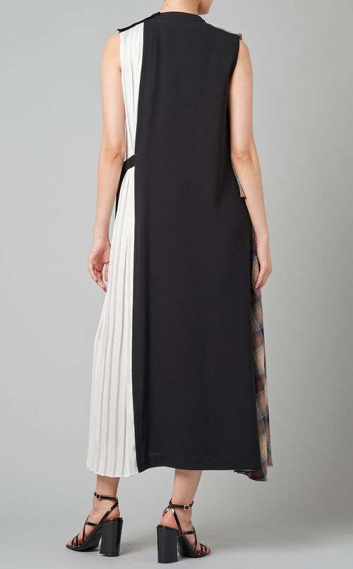 プリーツコンビネーションワンピース