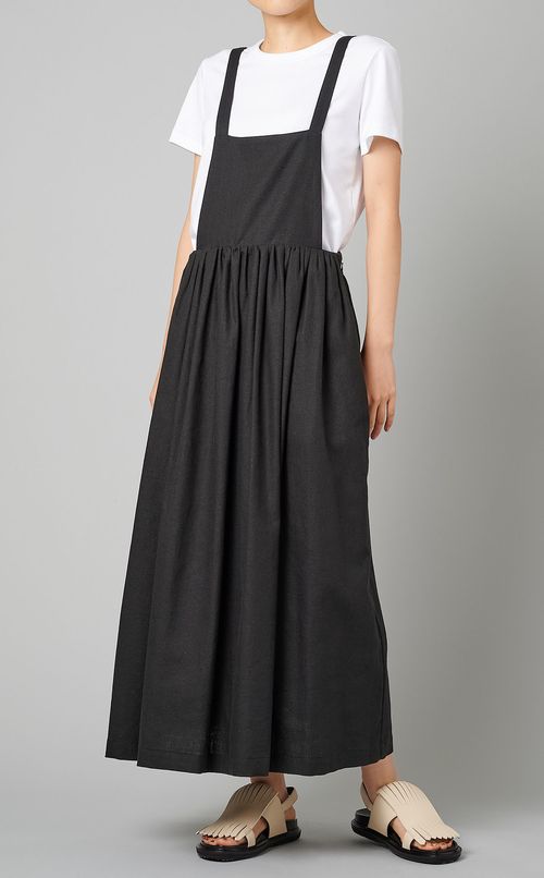 コットンリネンサロペットワンピース