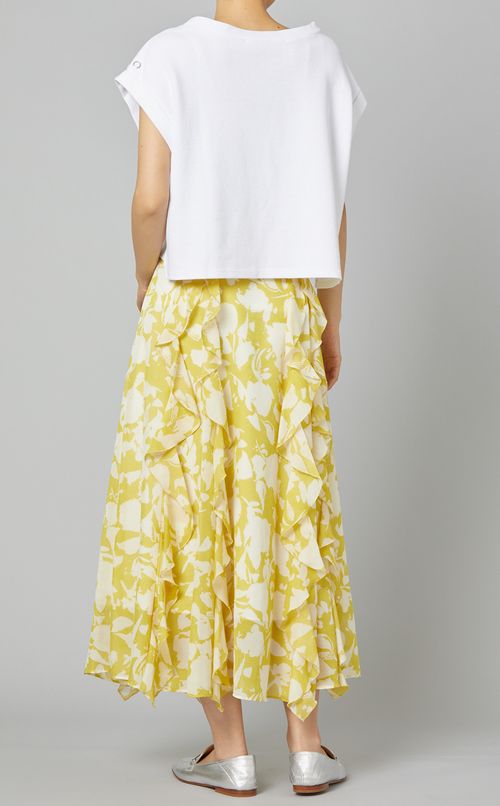 フラワープリントスカート