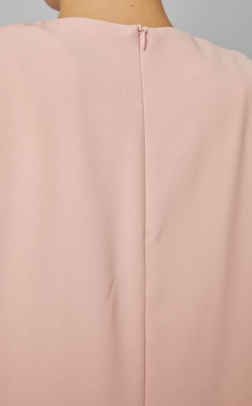 ノースリーブバックフリルブラウス