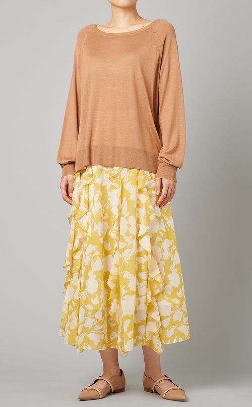 フラワープリントスカート