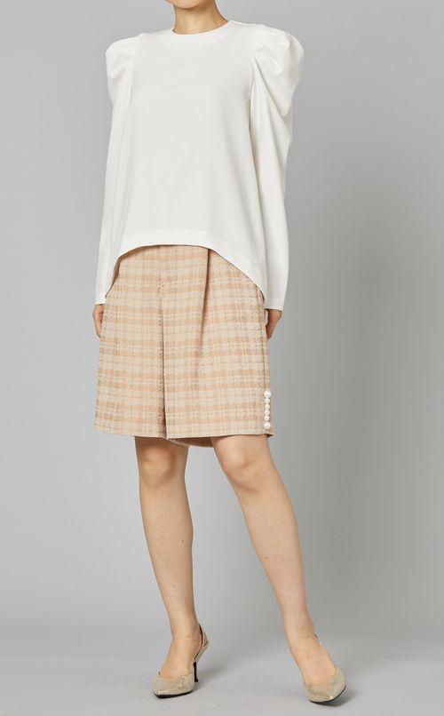 パフロングスリーブブラウス