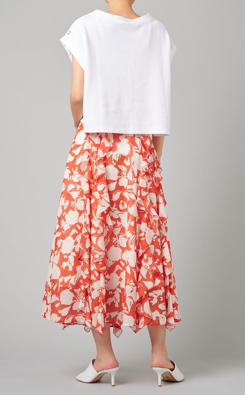 フラワープリントスカート