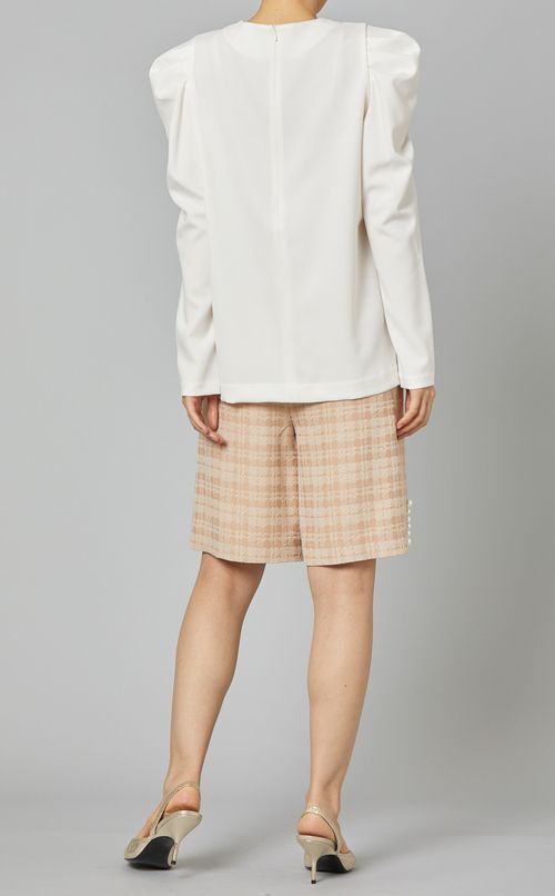 パフロングスリーブブラウス