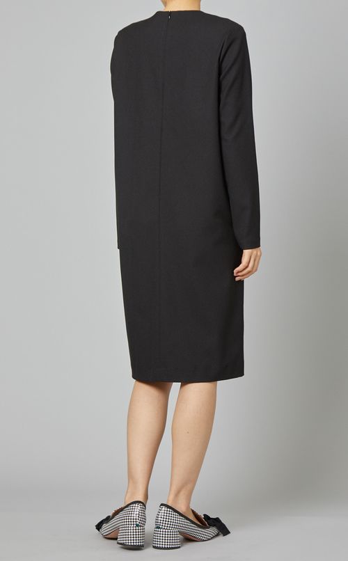 ワンサイドパールタックドレス