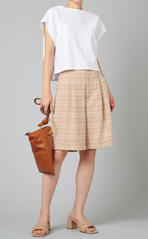 チェックハーフパンツ