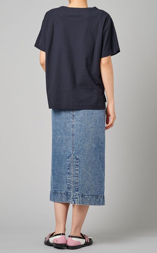 スリーブファスナーデザインカットソー