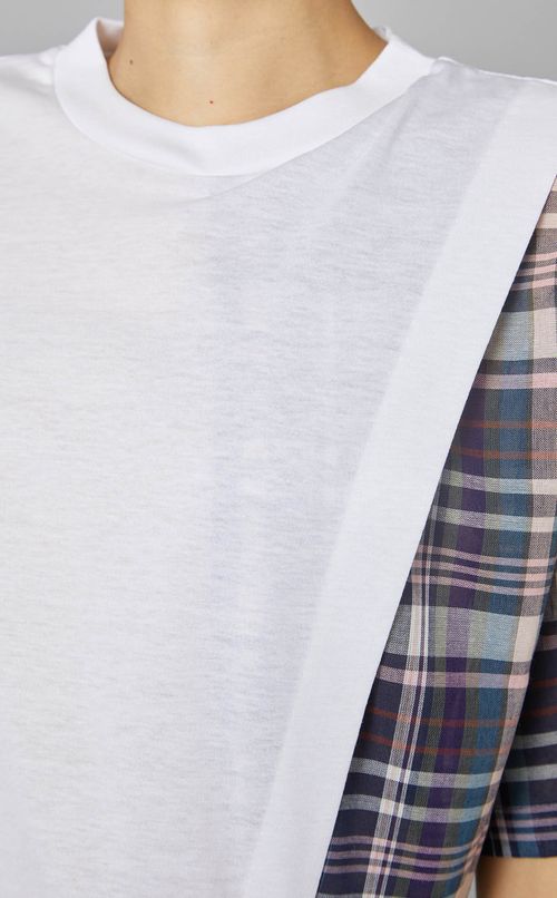 シャツコンビネーションTシャツ