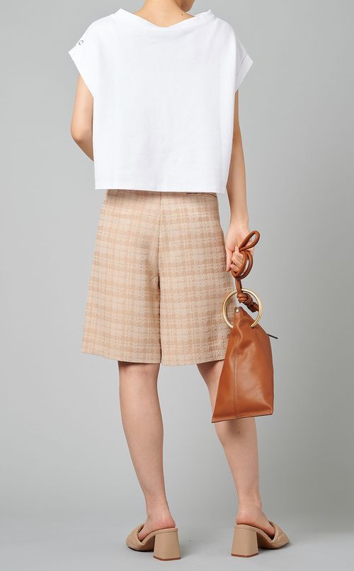 チェックハーフパンツ