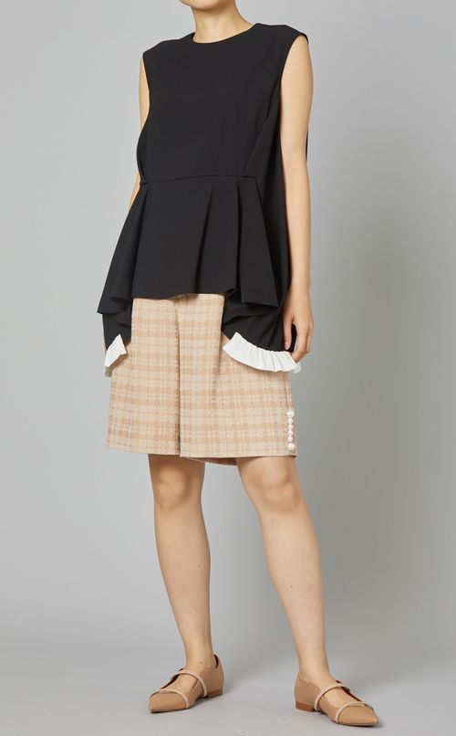 チェックハーフパンツ