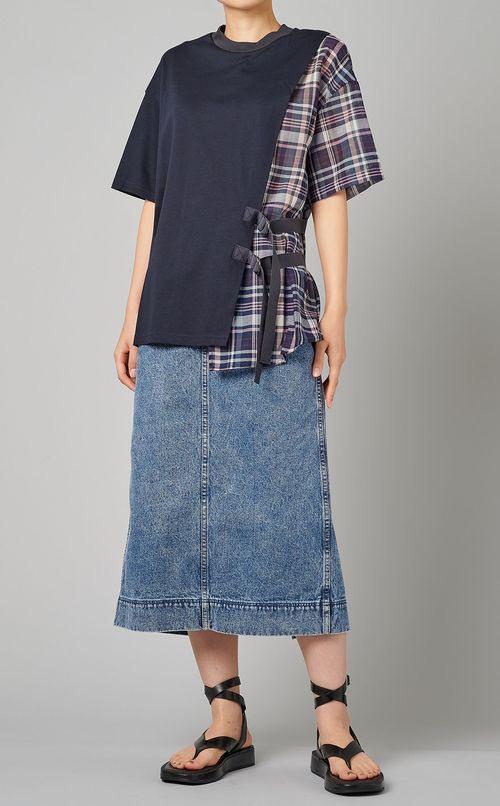 シャツコンビネーションTシャツ